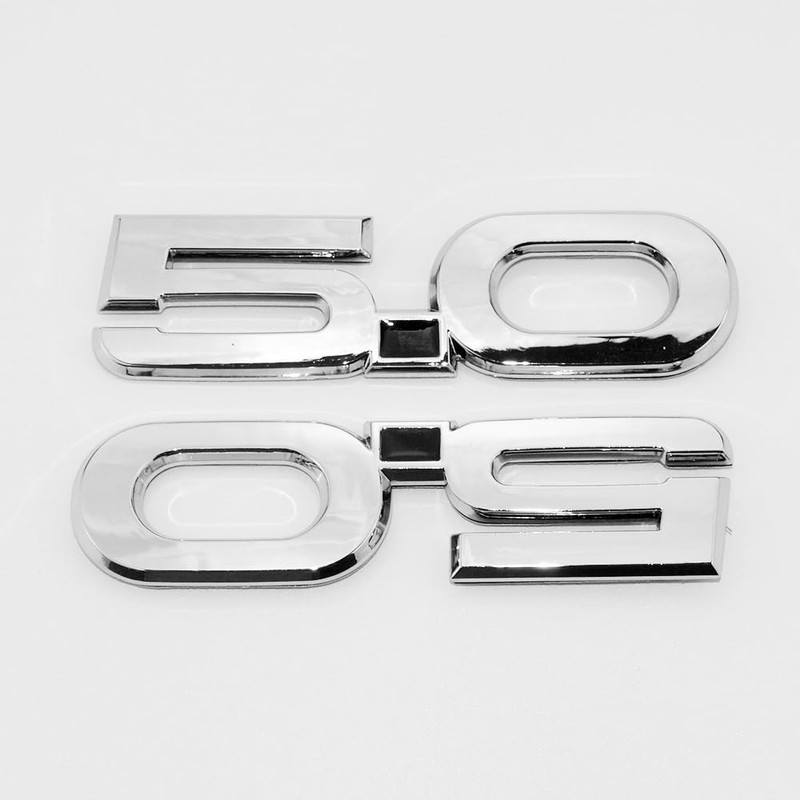 2Pc 2015-2020 5.0 Liter Engine Emblem Driver & Passenger Side