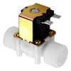Naroote DC 12V DN20 G3/4 Plastic + Brass Solenoid Valve,
