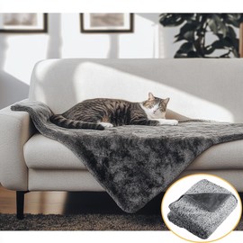 Maxetodo Waterproof Pet Blanket 28x40 inch Pee Proof Dog Blanket for Sofa Bed Couch,Reversible Sherpa Fleece Furniture Protector Cover for Small Medium Large Dogs Cats