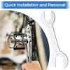 ShiSheng Headset Wrench 4-in-1 Bicycle Handlebar Key 30/32/36/40 mm, Silver
