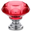 Ravinte Pack of 10 Crystal Drawer Knobs and Handles, Red