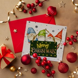 12 Christmas Wishes Card - 2 Assorted Designs for Your Holiday Season | Ideal for Sending Warm Wishes Friends, Family, Colleagues and Loved Ones