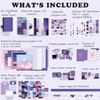 Draupnir 351-Piece Aesthetic Scrapbook Accessory Set, Bullet Junk Journal Set