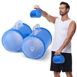DEIRIS Water Dumbbells, Muscle Training Equipment, Dumbbells, Water 2-Piece Set, Water Bag, Variable Dumbbell Maximum Weight, 11.0 lbs (5 kg) Pair, PVC, Floor Scratch Prevention, Silent, Portable,
