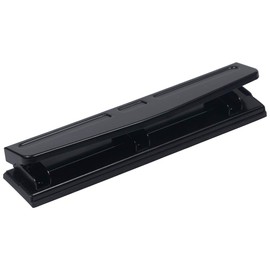 JAM PAPER Metal 3 Hole Punch - Black - 10 Sheet Capacity - Hole Puncher Sold Individually