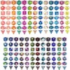Cusdie 175-Piece Acrylic Dice Set - 25 Colorful Sets with