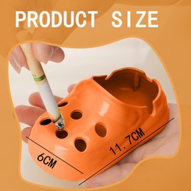 THXFUNAREA Ashtray Funny, Ingenious Ashtray Crocs Shape, Funny Ashtray, Raw Ashtray, Home Office Ashtray