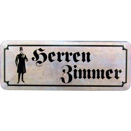 Tin Sign 27 x 10 Men's Room in Retro Vintage Nostalgia Fracture Font Style for Man Cave House Hobby Workshop Office Garden Hut VIP Access Prohibited