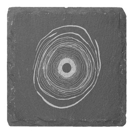 4 x 'Black Hole ' 10cm Square Slate Coasters (CR00216204)