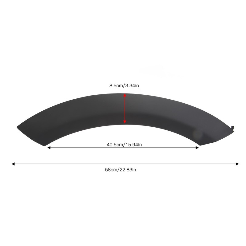 Wheel Mudguard Arch Cover Scratch Resistant Sporty Front Hood Wheel