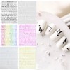 DFsucces 6 Pcs Alphabet Stickers English Letters Logo Glitter Upper