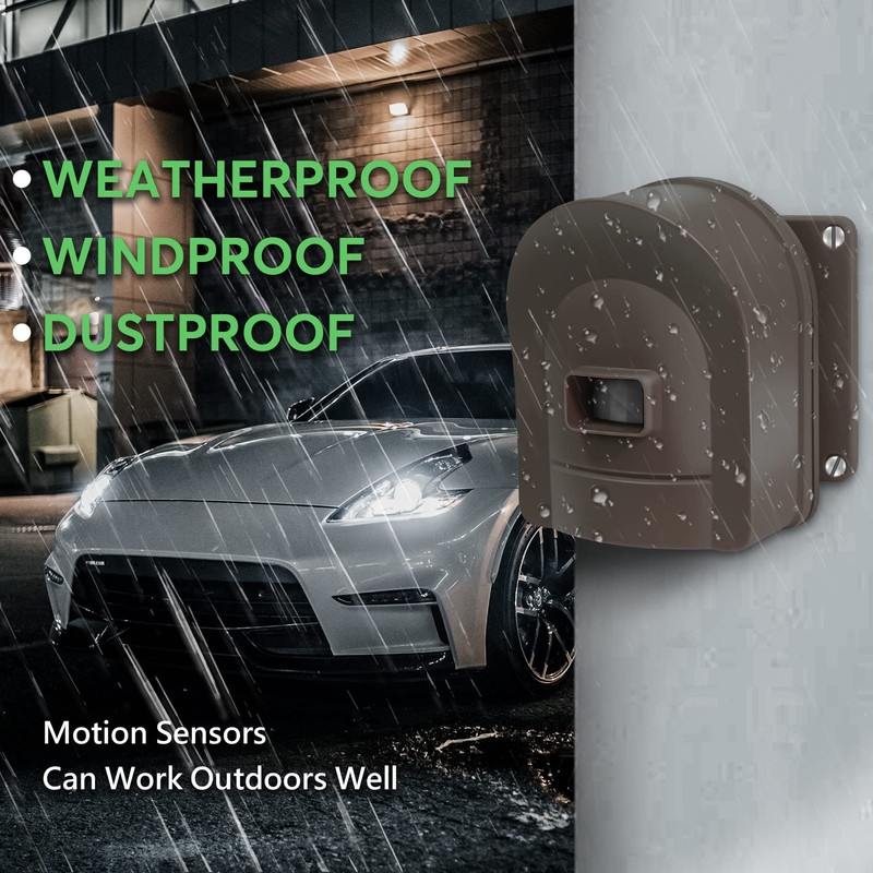 HOSMART 1/2 Mile Long Range Wireless Driveway Motion Alarm System