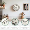 Mebus Vintage Wall Clock with Roman Numerals, No Ticking Noises