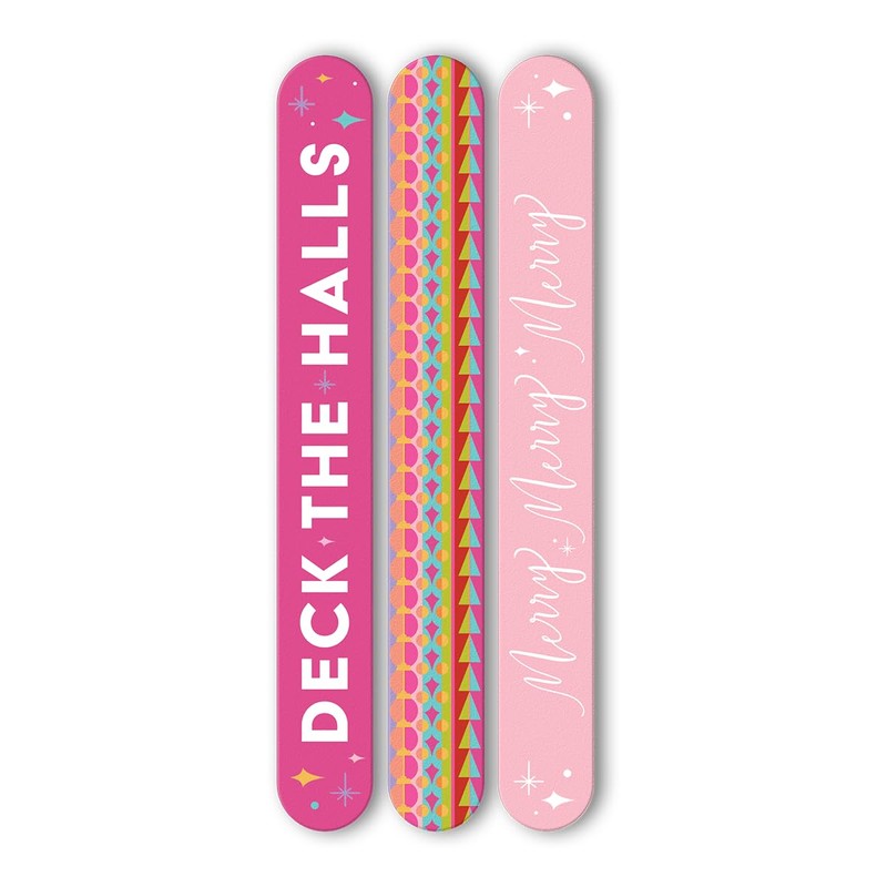 Lady Jayne Geo Pattern Holiday Nail File Set of 3