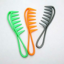 Men's Styling Pomade Comb Barbershop Hair Care Son-gil Comb Orange 4ea