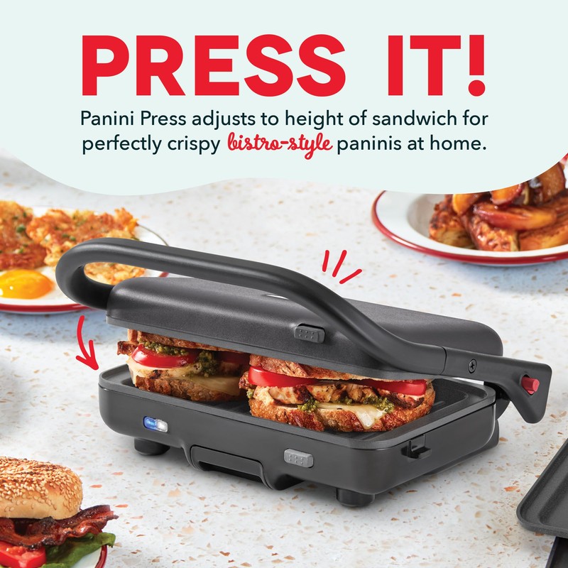 MultiMaker Flex Press Grill System, Grill + Waffle, Removable Plates