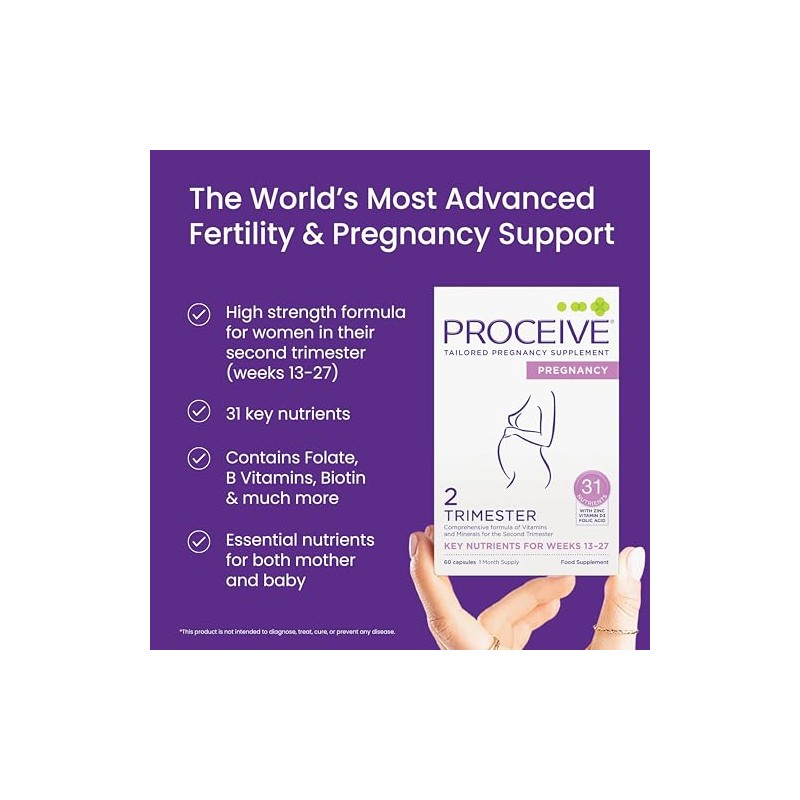 Proceive® Pregnancy Trimester 2 (13-27 Weeks) Vitamin & Mineral Supplements