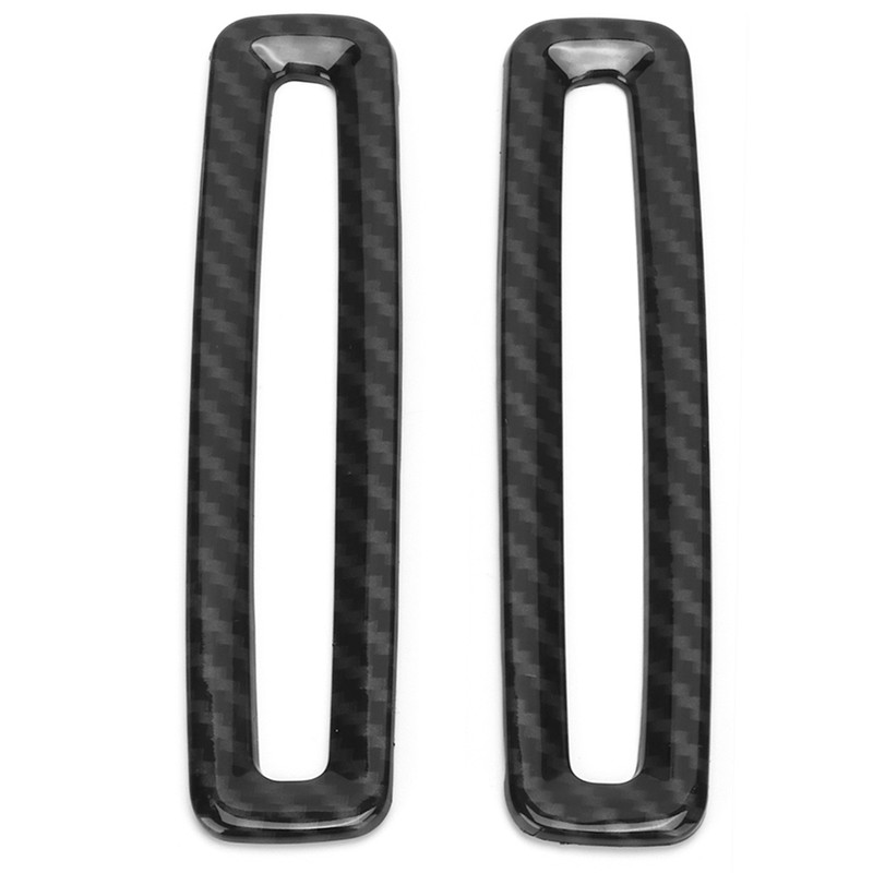 2pcs Carbon Fiber Style BPillar Air Vent Frame Trim Fit