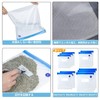 Vacuum Package, 10 Bags, Manual Pump Included, 4 Sealing Sliders,
