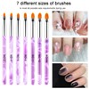Olakin Nail Art Brushes Set[7 Pcs], Nail Art Painting Pen