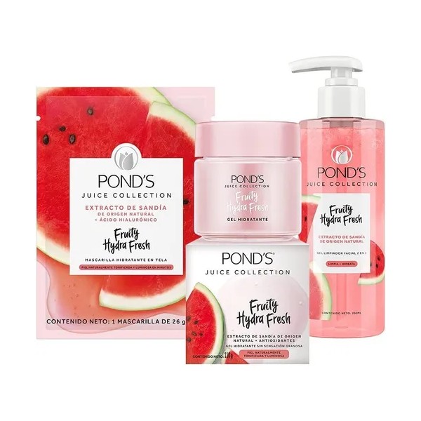 Pond’s Kit Fruity Hydra Fresh Sandía Hidratación Facial Todo Tipo
