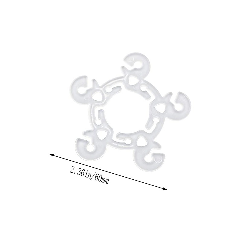 JCBIZ 120 clips de hebilla de arco de globo de