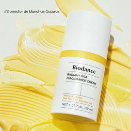 BIODANCE Radiant Vita Niacinamide Cream, Brightening, Dark Spot Correcting, Hydrating Facial Moisturizer with Vitamin C, B12, Korean Skin Care | 1.69 