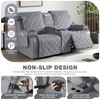 TAOCOCO Loveseat Recliner Cover with Center Console, 100% Waterproof Pet