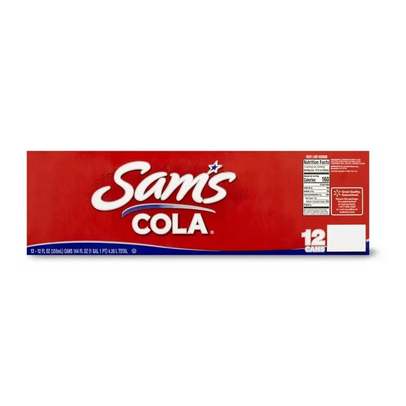 Sam's Cola Soda Pop 12 Pack of 12 fl oz