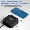 European Plug Adapter, Unidapt US to UK Europe Power Strip