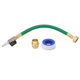 RV Winterizing Kit Quick Connect Plug To 3/4in Garden Hose Faucet Fitting for Motorhome Boat Camper Travel Trailer Green