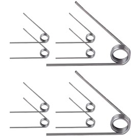 Qrity 10PCS 304 Stainless Steel Small Torsion Spring, Straight Torsion Spring, 0.7mm Wire Diameter Mechanical Torsion Springs, 4mm OD, 3 laps, 60° Deflection