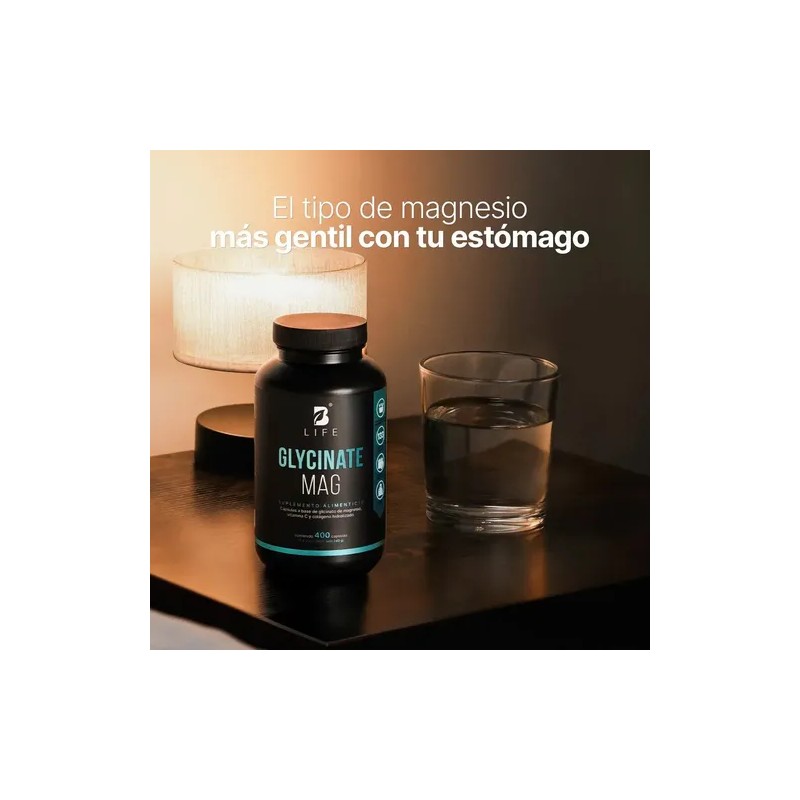 Glicinato De Magnesio | 400 Cápsulas