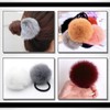 White Fang ZA047 Hair Rubber with Fur Bonbon Adult Stylish