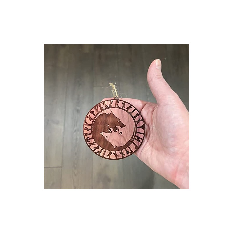 Viking ÚLFHÉÐNAR Wolf Norse Scandinavian - Cedar Ornament