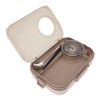 Stainless Steel Lunch Box with Soup Bowl Spoon Chopsticks Beige