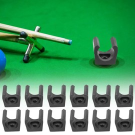 Alomejor Pool Sticks Holder Mini Billiards Pool Single Holder Plastic Billiards Snooker Cue Locating Clip Holder for Pool Cue Racks Set 10pcs(Middle)