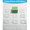 Veken 8 Pack Replacement Filters for 84oz/2.5L Automatic Pet Fountain