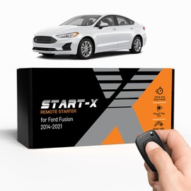 Start-X Remote Starter Kit for Ford Fusion (2014, 2015, 2016, 2017, 2018, 2019, 2020, 2021) | Push-to-Start & Key Ignition | Plug & Play | Press Lock-Unlock-Lock to Remote Start | No Wire Splicing