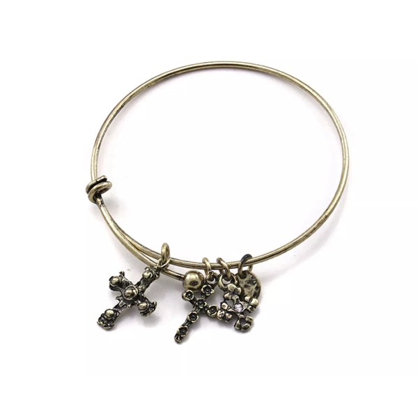 Unbranded 4031571 Designer Cross Charm Stacking Bracelet Fashion Extremely Popular