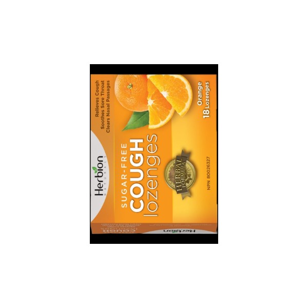 Herbion Cough Lozenges (Sugar Free-Orange) - 18 Lozenges