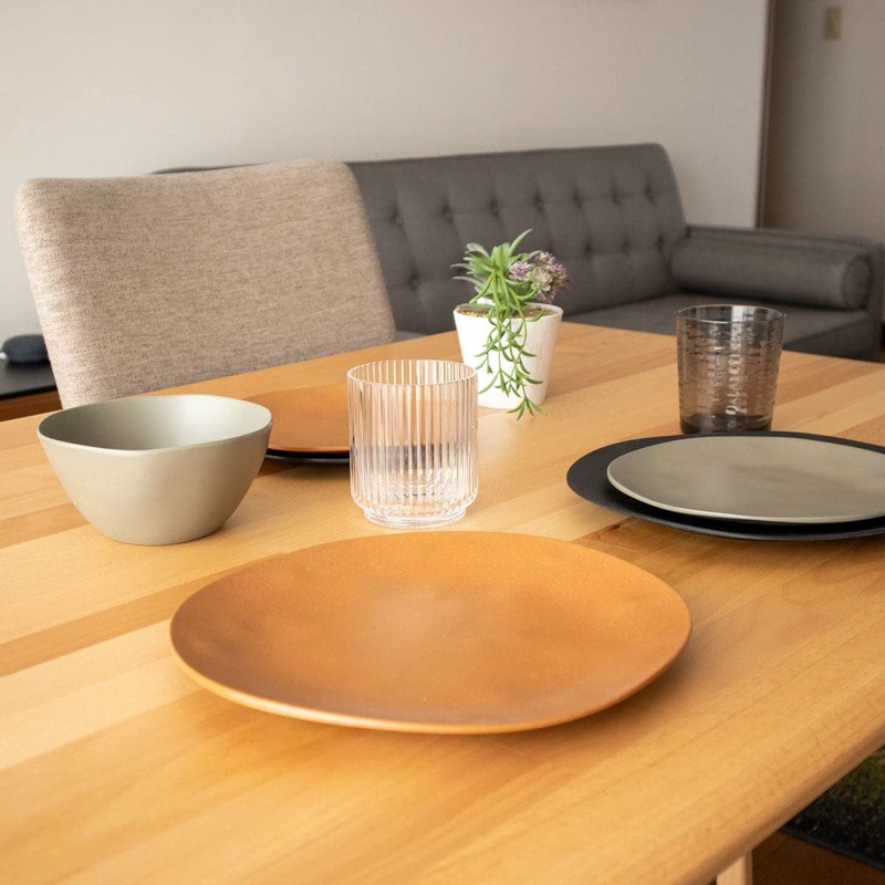 Tarhong TT20744176 Mat, Salad Plate, 8.7 inches (22 cm), Black,
