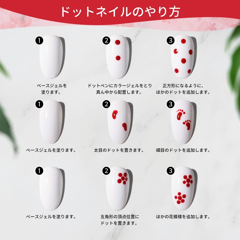 Annhua Dot Pen Set of 5 Nail Art Pen for