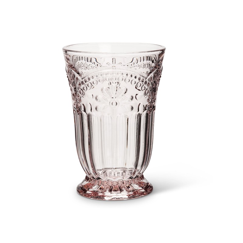 Abbott Collection Glass 27-Desiree/HB Pink Flower Highball