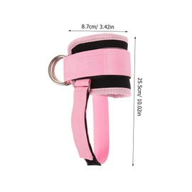 Totority 1Pair Portable Ankle Strap for Leg Strength Training Comfortable Fitness Cable Attachment High Strength Resistance Double Buckle Design for Home Workouts Gym