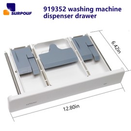 W10919352 Washing Machine Dispenser Drawer Replacement Compatible with Whirlpool Maytag 4455043 AP6037331 PS11770104 W10777533 W10794835