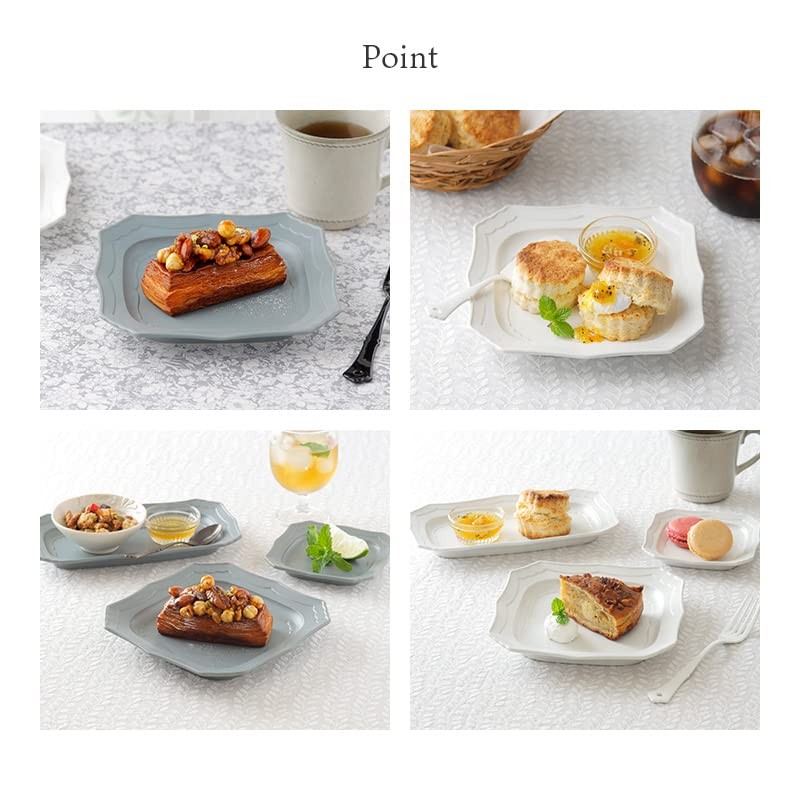 EAST table Square Plate, 7.1 inches (18 cm), Classic Matte