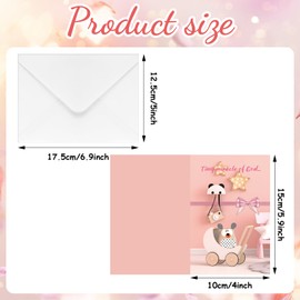 Motiskyy 36 Pcs Christian Baby Congratulations Cards Thank You Baby Shower Cards with Envelopes Bible Verse Sweet Blessings Greeting Cards for New Parents Baby Shower Party