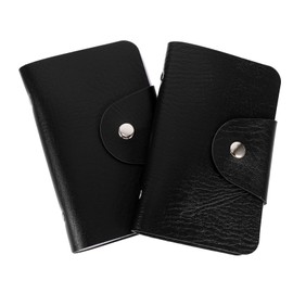 Ipetboom 2pcs Fashion Design Manicure Steel Card Holder Easy Open Close Buckle for Nail Art Plates Bag Nail Printing Template Pouch