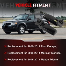 Merautop SJ Rear Window Hinge Liftgate Glass Hinge Set Right Left Pair for 2008-2012 Ford Escape, 08-11 Mercury Mariner, Mazda Tribute Tailgate Rear Hatch Glass Replaces 8L8Z78420A68C 8L8Z78420A68D